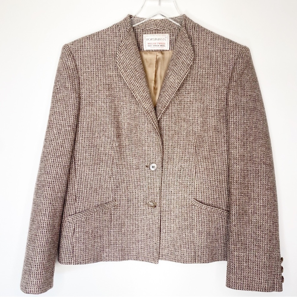 FORSTMANN Vintage Welsh Tweed Virgin Wool Jacket, Mint Condition